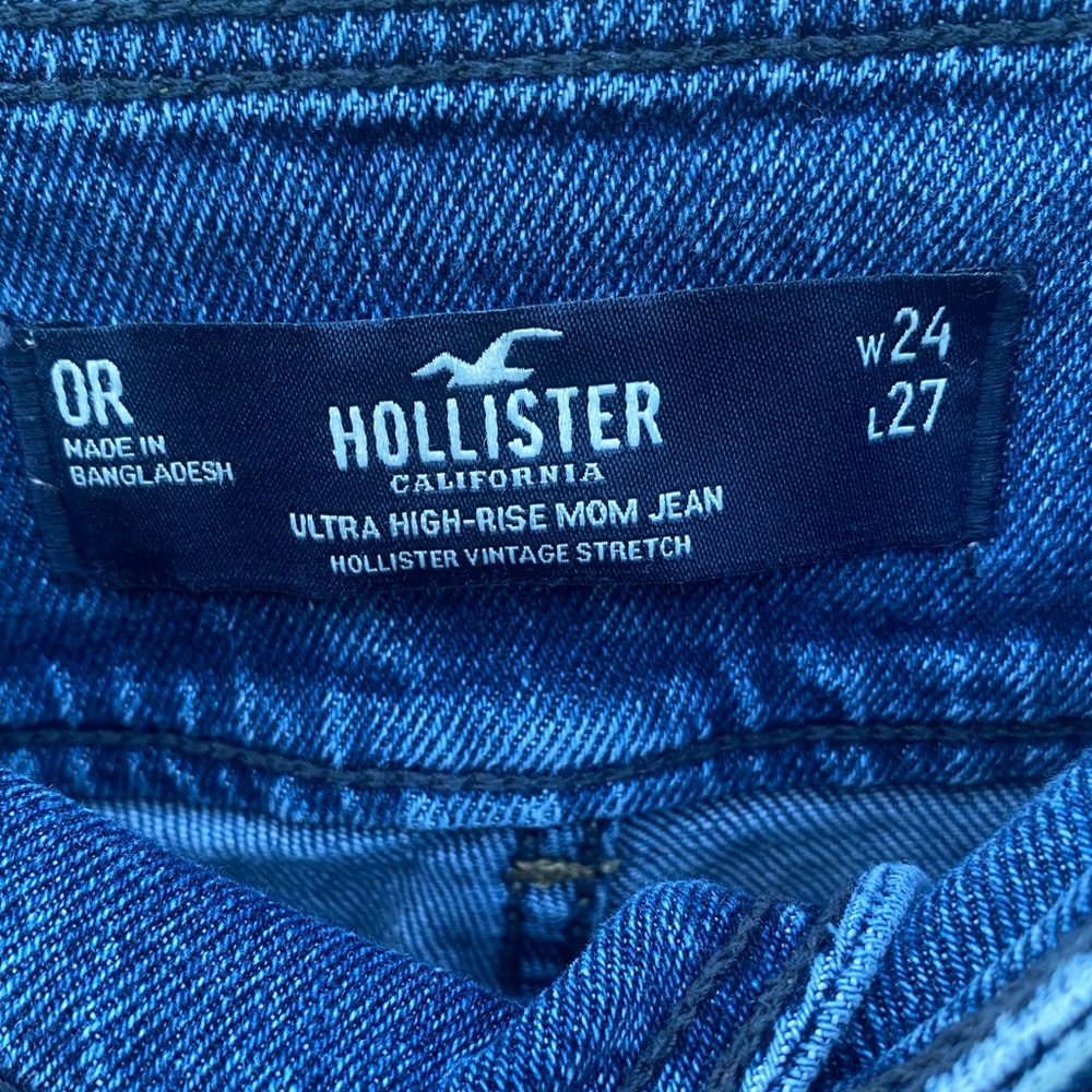 Hollister Ultra High-Rise Mom Jeans | Vintage Stretch Size 0 - Picture 7 of 11